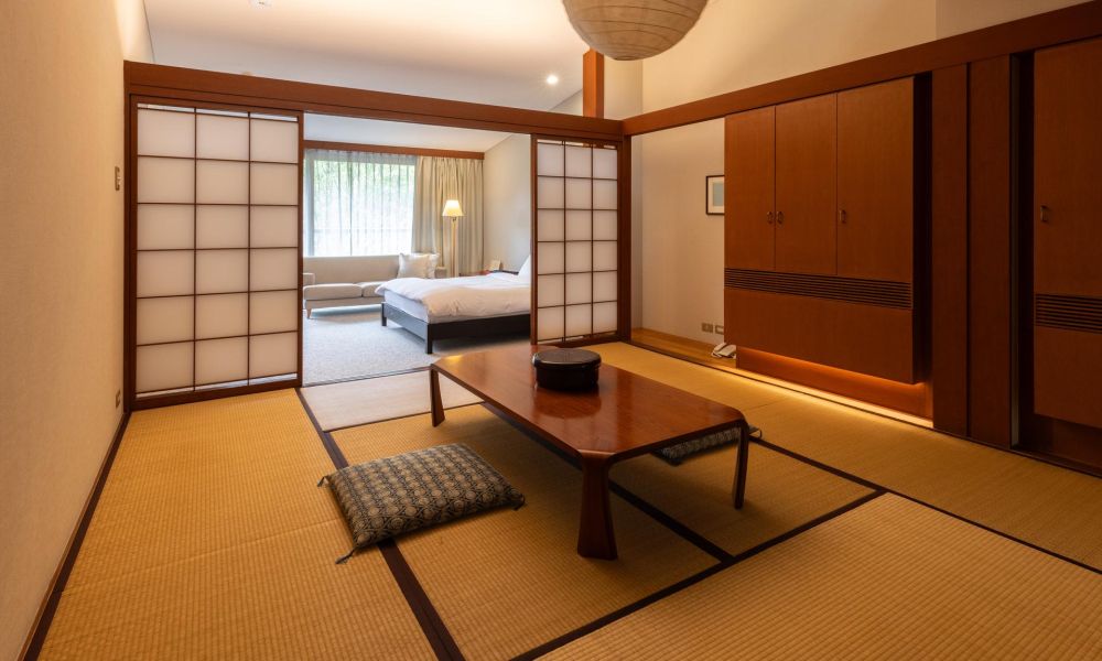 Japanese-Western style room with Double bed
